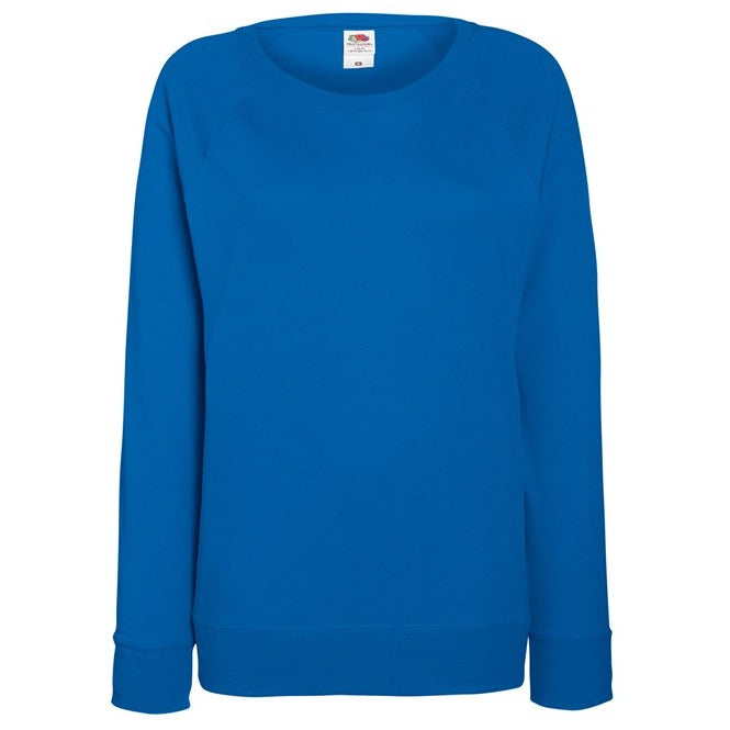 Fruit Of The Loom Women's Lightweight Raglan Sweatshirt Feminine Fit XS-2XL
