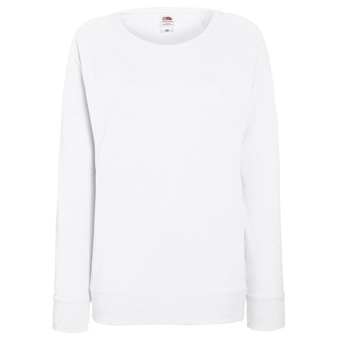 Fruit Of The Loom Women's Lightweight Raglan Sweatshirt Feminine Fit XS-2XL