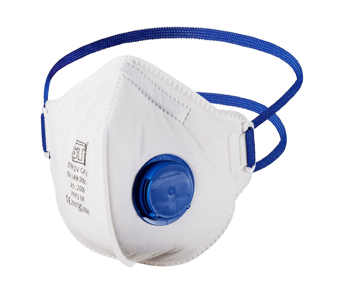 Supertouch FFP2 Valved Respirator Flat Pack 10 Pieces Adjustable Nose Seal