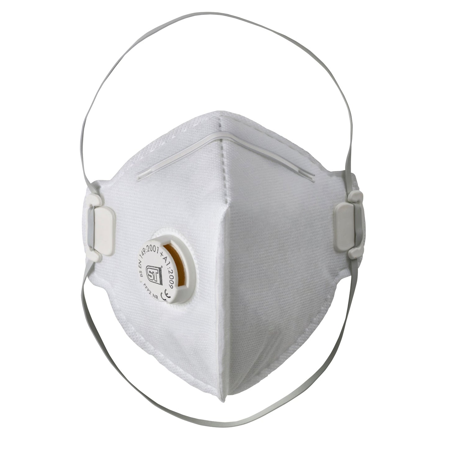 Supertouch FFP2 Valved Respirator Flat Pack 10 Pieces Adjustable Nose Seal