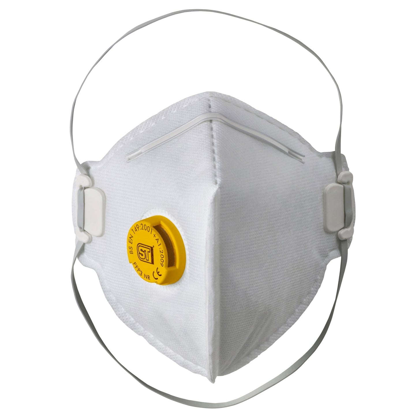 Supertouch FFP3 Valved Flat Pack Respirator + Adjustable Nose Bridge - 10 Pack