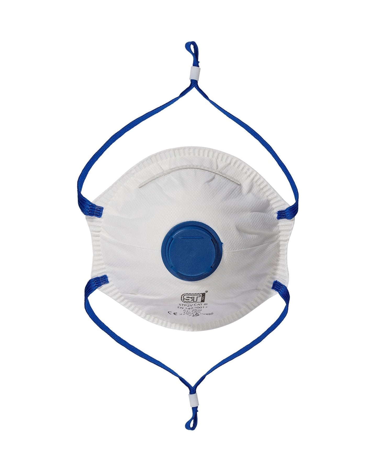Supertouch FFP2 Valved Moulded Respirator with Adjustable Nose Bridge - 10 Pack