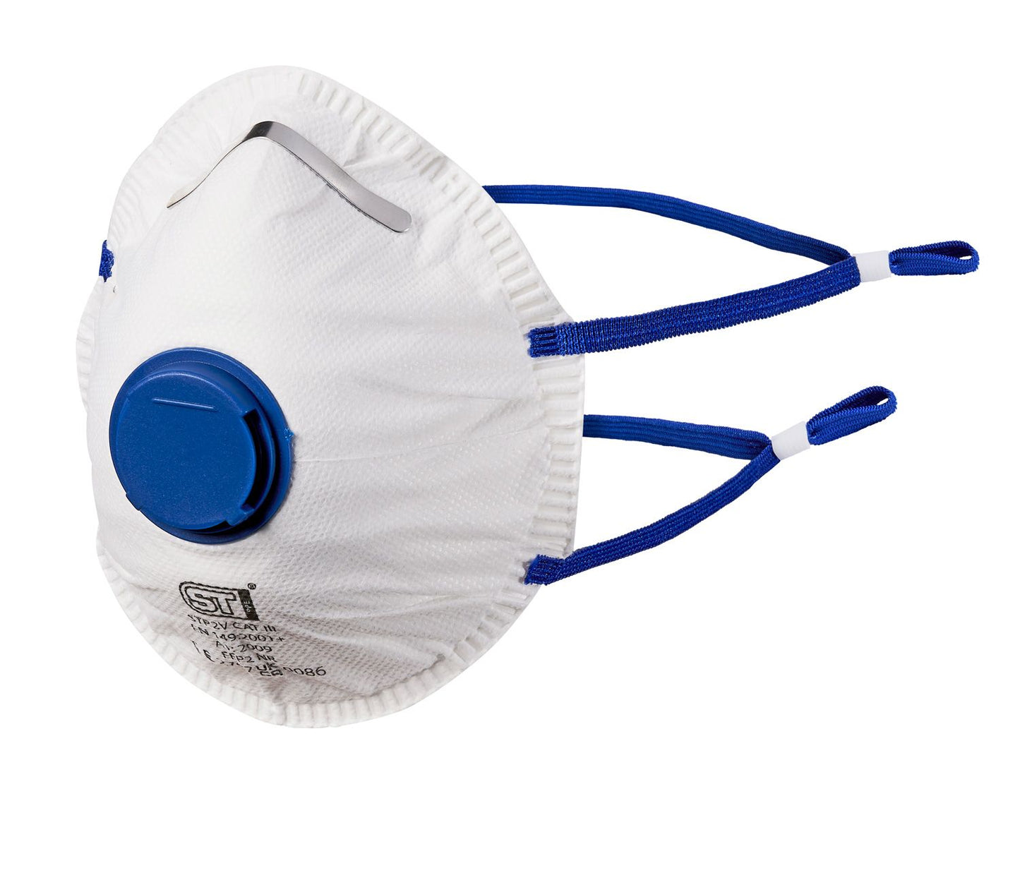 Supertouch FFP2 Valved Moulded Respirator with Adjustable Nose Bridge - 10 Pack