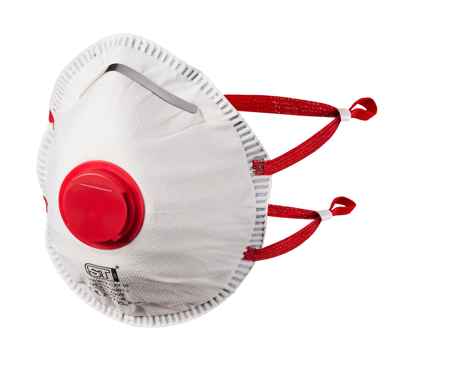 Supertouch FFP3 Valved Moulded Respirator Mask 10 Pack Adjustable Fit