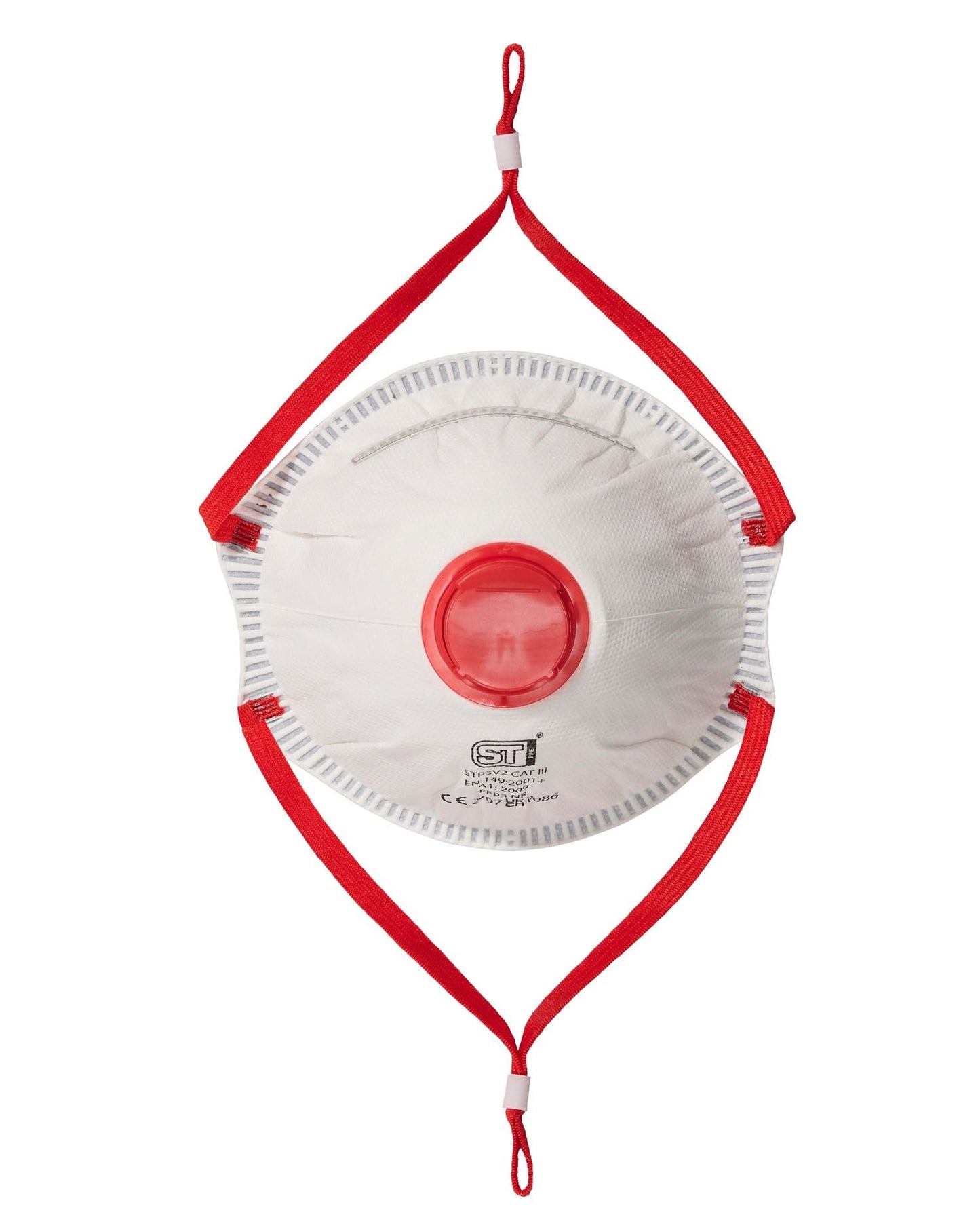 Supertouch FFP3 Valved Moulded Respirator Mask 10 Pack Adjustable Fit