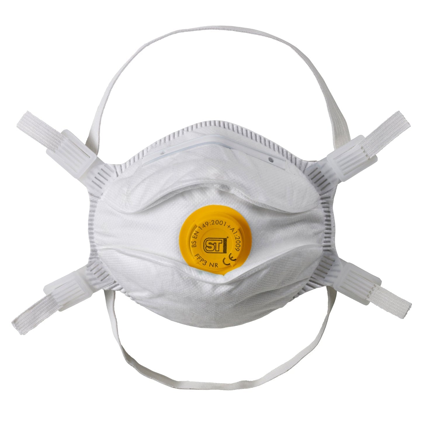 Supertouch FFP3 Valved Moulded Respirator Mask 10 Pack Adjustable Fit