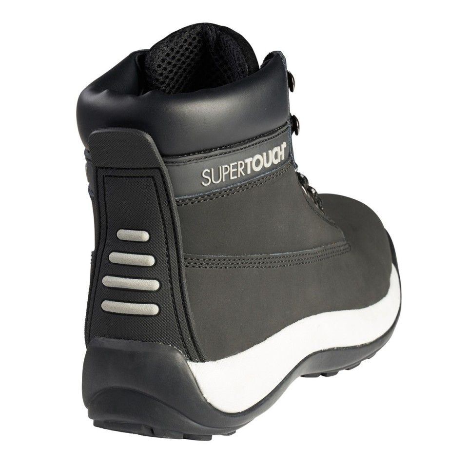 Supertouch XLP30 S3 Steel Toe Cap Safety Boots Black Lightweight Waterproof