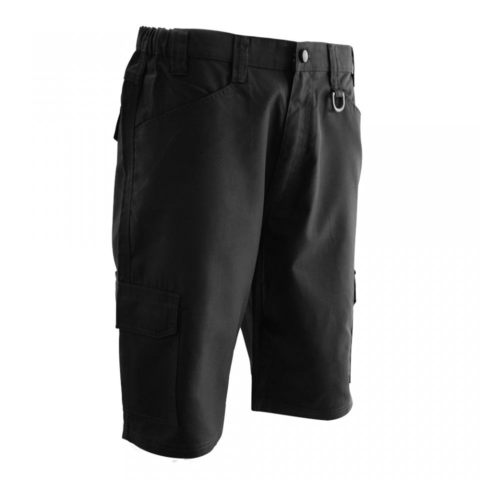 Supertouch Black Combat Shorts with Expandable Waistband and Multiple Pockets
