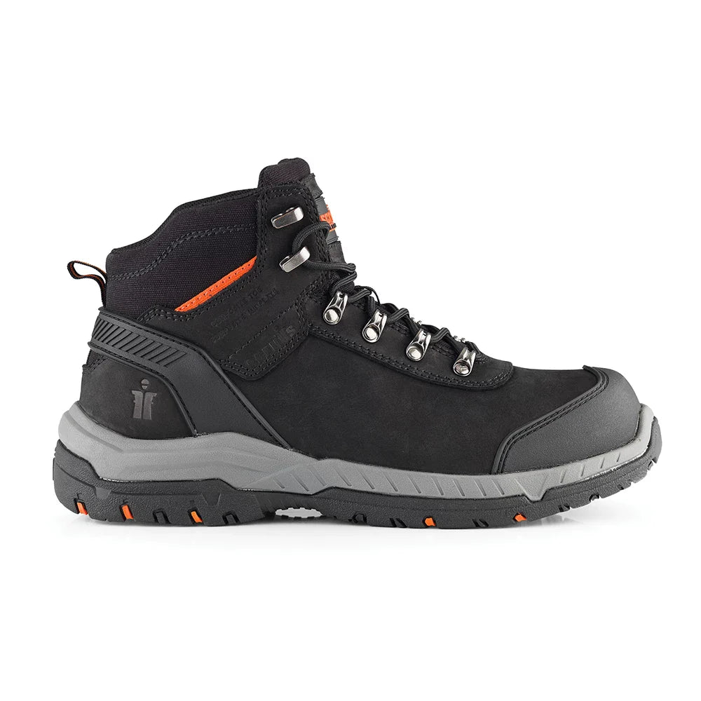 Scruffs Sabatan S3 Safety Boots Nubuck Leather Anti-Static Mid-Ankle HRO SRC