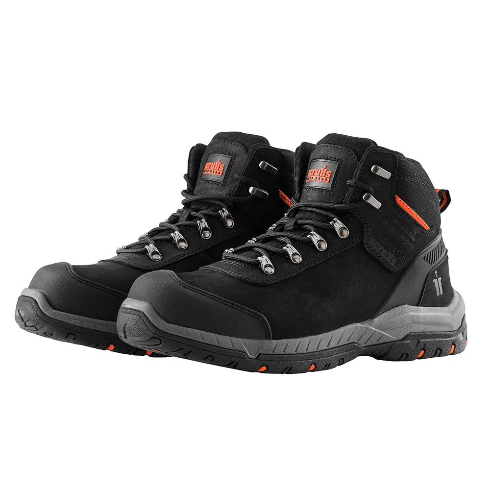 Scruffs Sabatan S3 Safety Boots Nubuck Leather Anti-Static Mid-Ankle HRO SRC