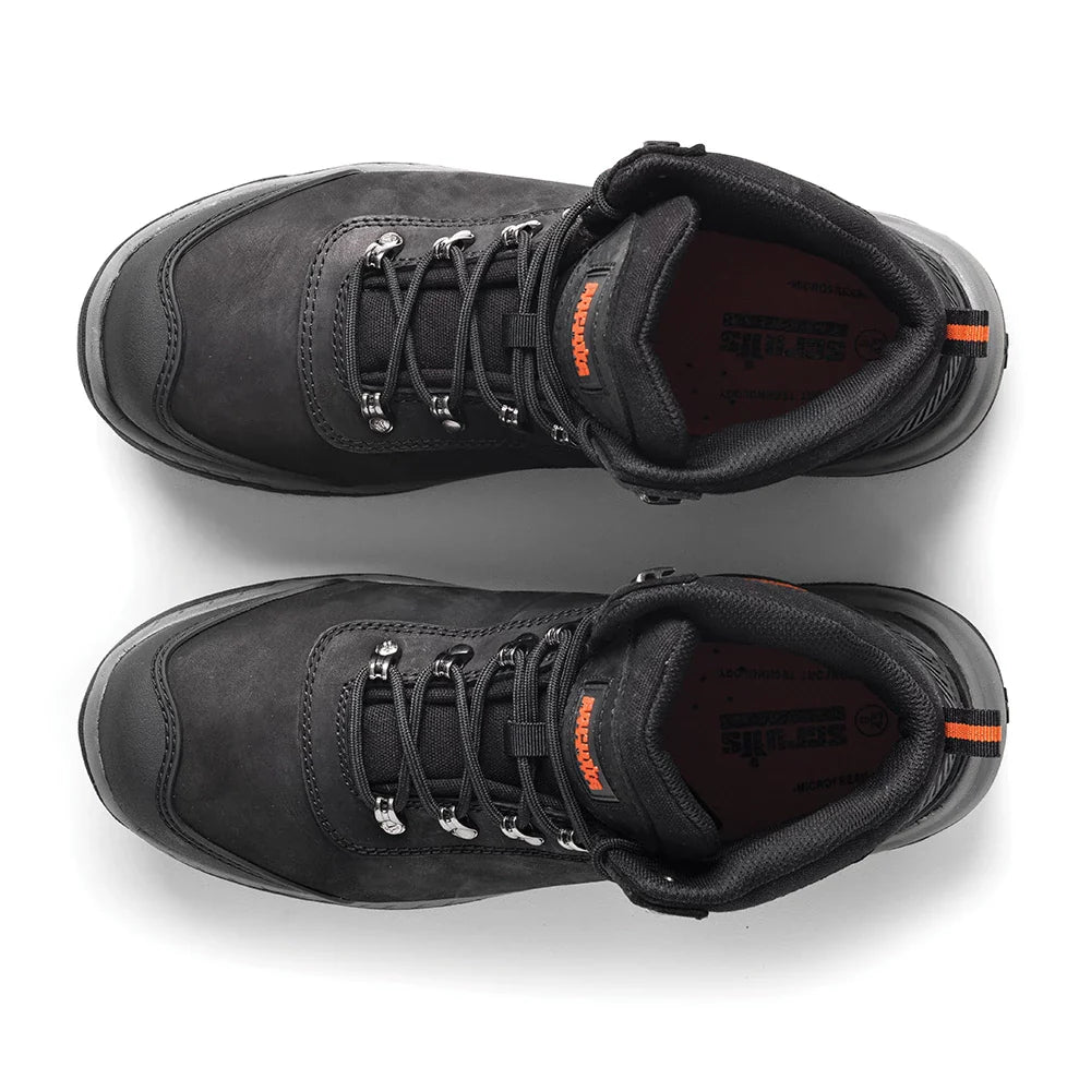 Scruffs Sabatan S3 Safety Boots Nubuck Leather Anti-Static Mid-Ankle HRO SRC