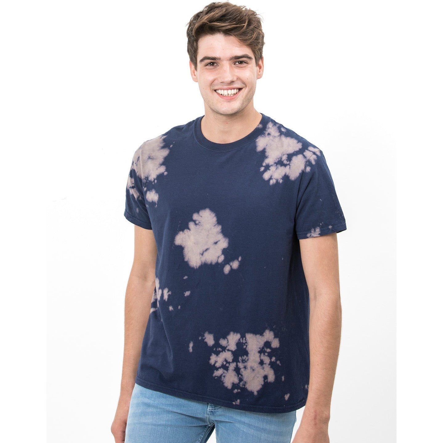 Colortone Bleach Out T-Shirt Retro Style Ringspun Cotton Short Sleeve 3 Colours