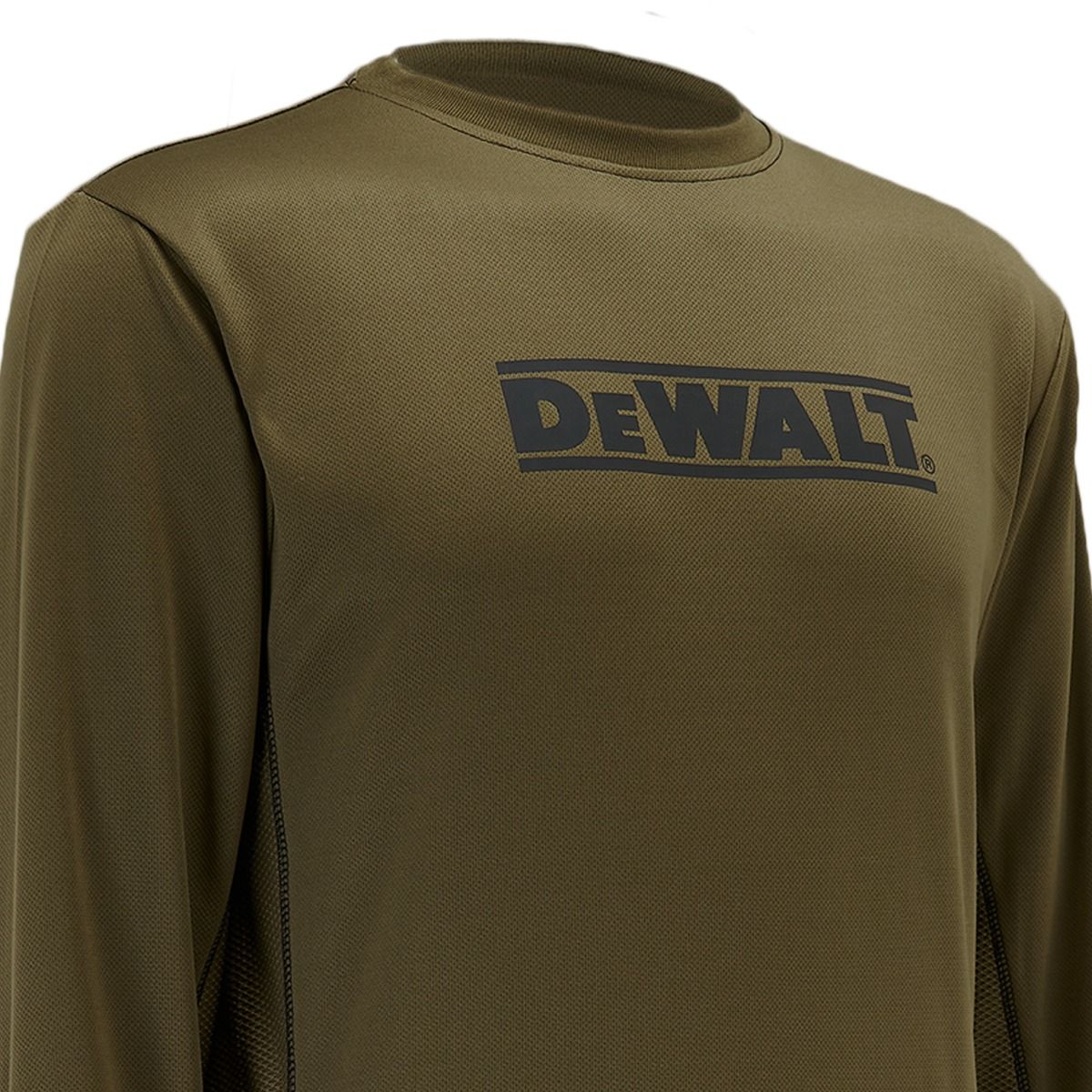 DEWALT Truro Long Sleeve Performance T-Shirt Wicking Polyester Cool Fit