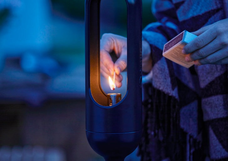 Gardena ClickUp! Torch Fireplace with Stable Design and Wind Protection