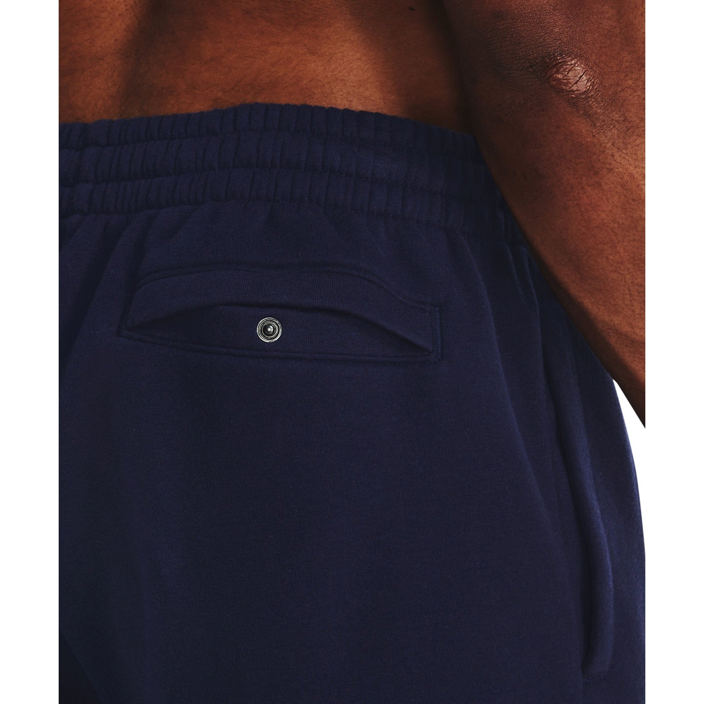 Under Armour Rival Fleece Shorts Cotton Blend Elastic Waistband Pockets