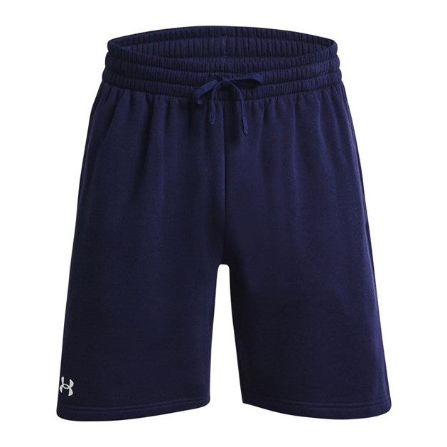 Under Armour Rival Fleece Shorts Cotton Blend Elastic Waistband Pockets
