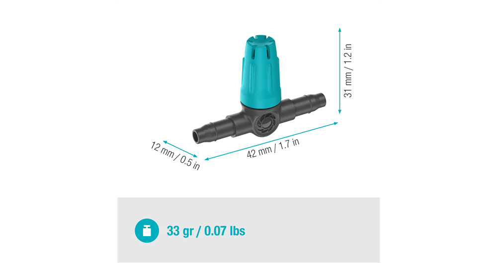 Gardena Small Area Spray Nozzle for Micro-Drip-System 10-40cm Adjustable
