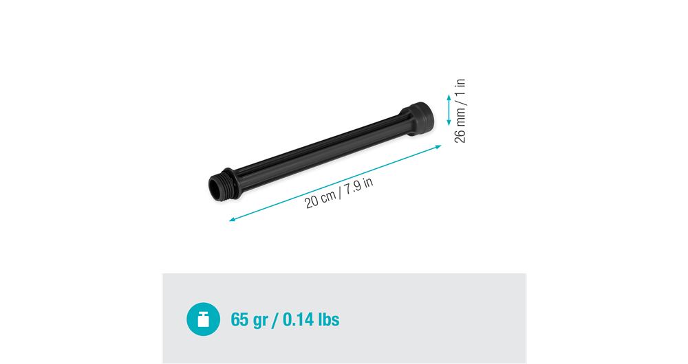 Gardena MDS Extension Pipe for OS 90 Sprinkler - Adjustable Height 20-40cm