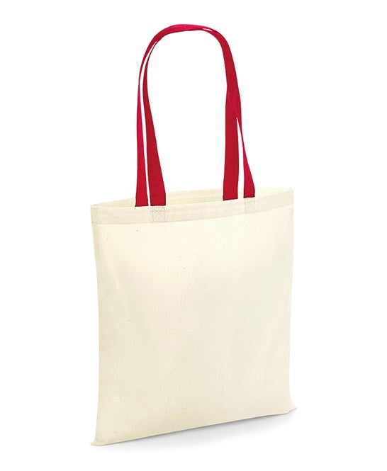 Westford Mill Eco-Friendly Bag for Life with Contrast Handles - 10L Tote
