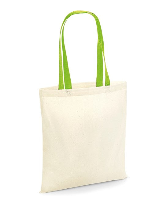 Westford Mill Eco-Friendly Bag for Life with Contrast Handles - 10L Tote