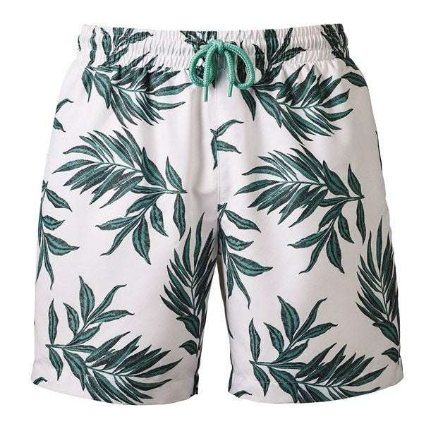 Wombat Men's Swim Shorts Quick-Dry Elastic Waistband Contrast Mesh Inserts