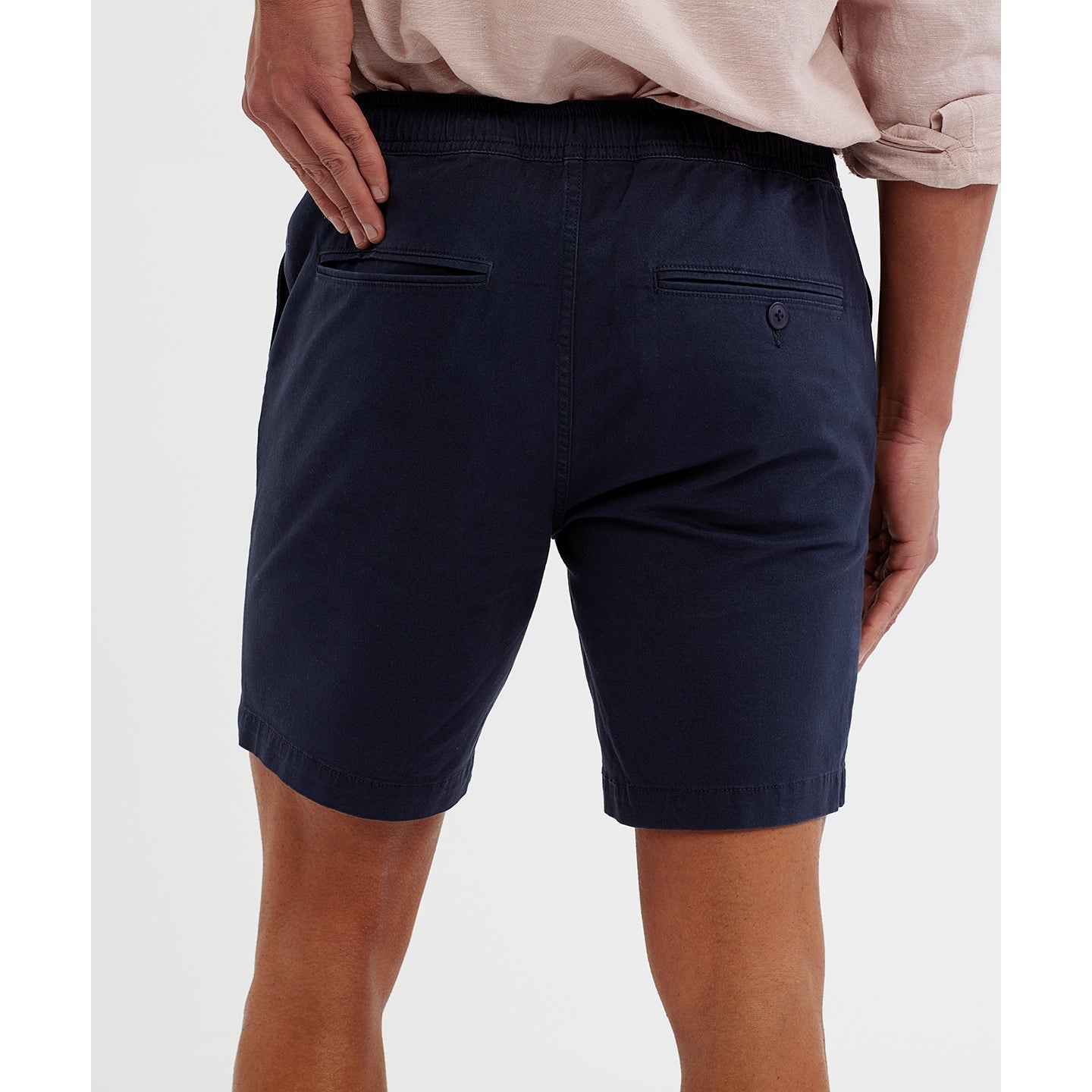 Wombat Men's Drawstring Chino Shorts Elasticated Waistband Multiple Pockets