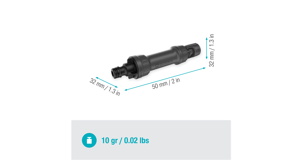 Gardena Tap Fitting 1/2" 13mm to 3/4" Thread for Micro-Drip System