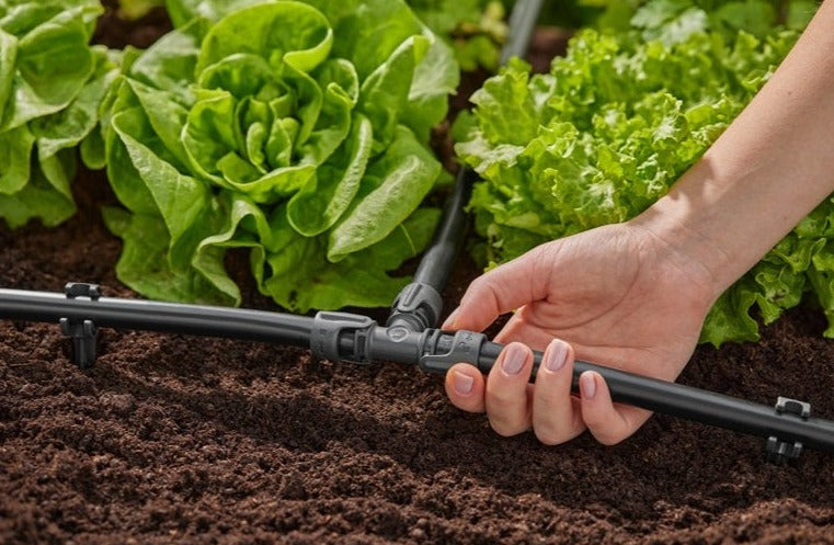 Gardena T-Joint 13mm 1/2" for Micro Drip Irrigation System - 2 Pack