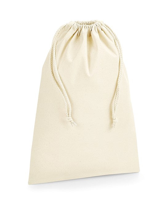 Westford Mill Organic Cotton Stuff Bag with Double Drawcord Closure - 4 Sizes