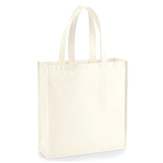 Westford Mill Gallery Canvas Tote Bag A3 Heavyweight Cotton Long Handles