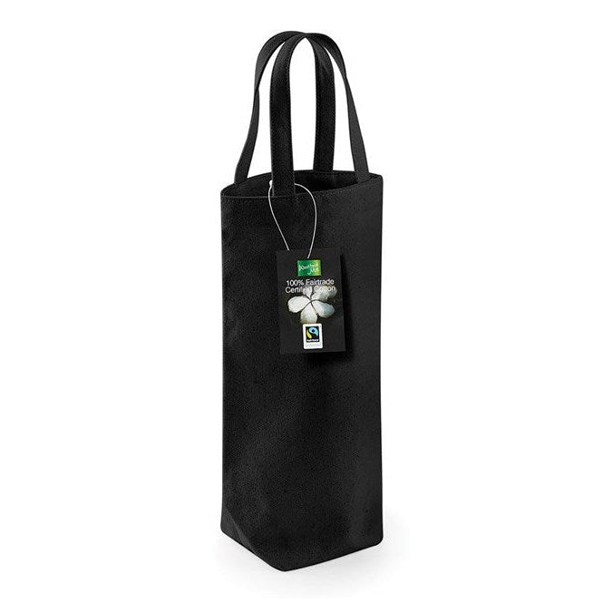 Westford Mill Fairtrade Cotton Bottle Bag 1.5L Capacity 100% Cotton Canvas