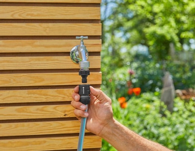 Gardena EcoLine Basic Set Sustainable Garden Hose Accessories with Nozzle