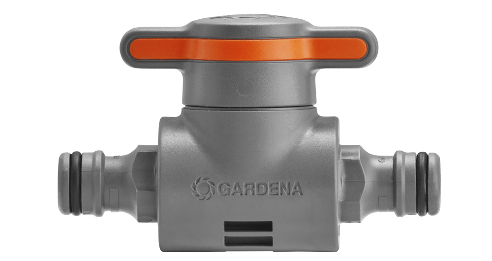 Gardena Coupling with Flow-Control Valve for Adjustable Water Flow