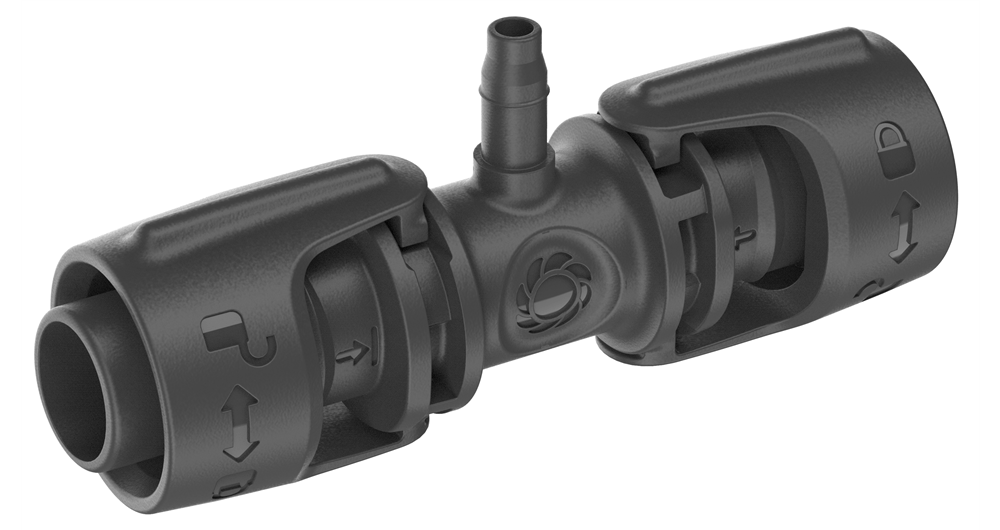 Gardena T-Joint 1/2" to 3/16" Micro-Drip System Connector 5 Pack