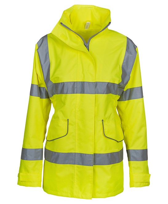 Yoko Women's Hi-Vis Executive Jacket Waterproof Windproof EN ISO20471 Class 3