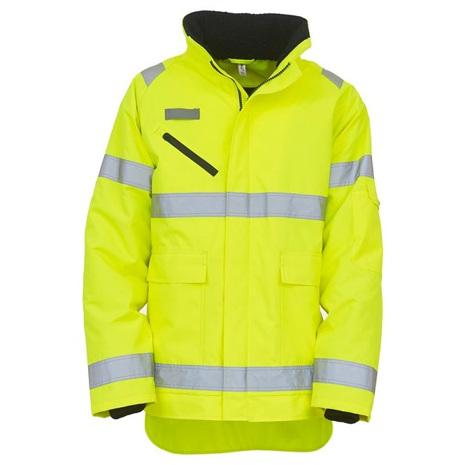 Yoko Hi-Vis Fontaine Storm Jacket Waterproof Windproof Breathable Class 2