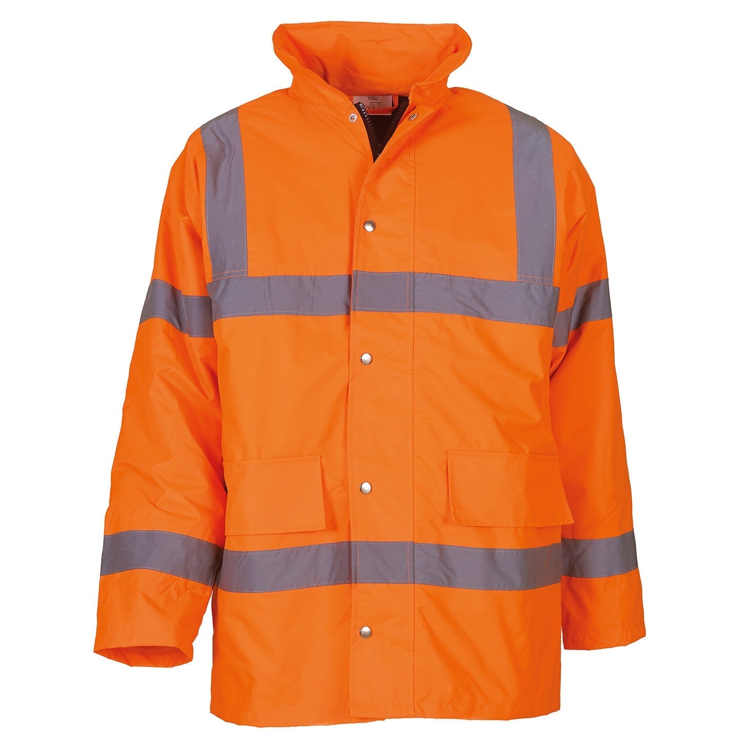 Yoko Hi-Vis Motorway Jacket Waterproof Windproof EN ISO20471 Class 3 Orange