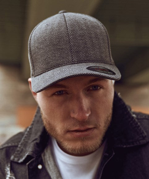 Flexfit By Yupoong Herringbone Melange Cap Cool Dry Flexfit Technology S/M L/XL