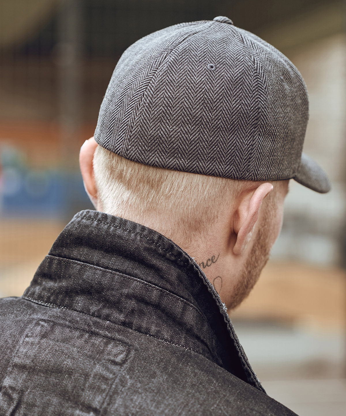 Flexfit By Yupoong Herringbone Melange Cap Cool Dry Flexfit Technology S/M L/XL