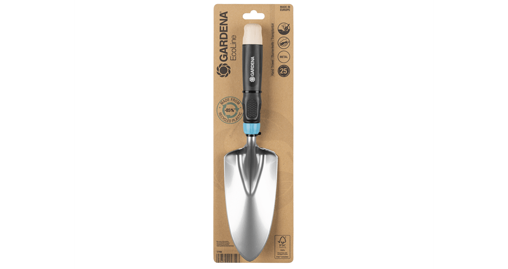 Gardena EcoLine Hand Trowel Ergonomic Design 85% Recycled Material