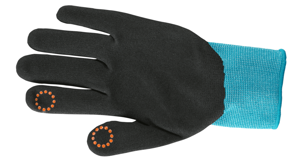 Gardena Large Planting & Soil Gloves Blue Nitrile Coated Breathable Touchscreen